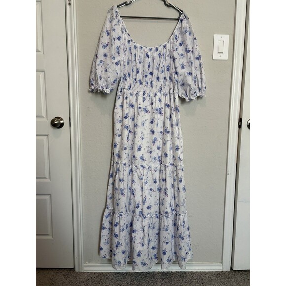 LoveShackFancy Target Floral Maxi Dress Tiered Gemma Cottagecore Peasant Size XL - Picture 6 of 13